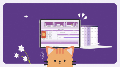 Lavendar TBR Reading Tracker